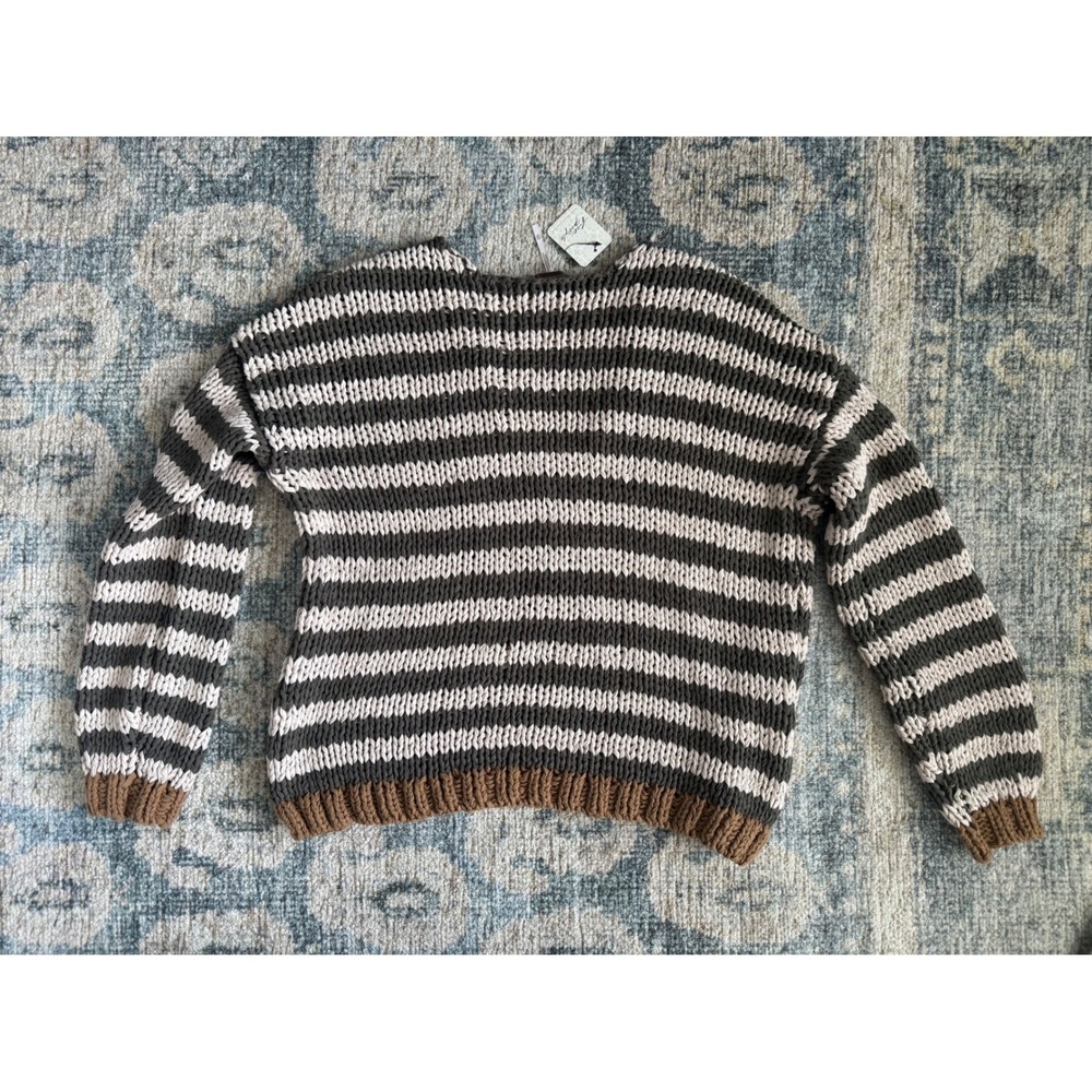 Free People Portland Pullover Sweater in Seaweed Shell Size XS NWT - Picture 5 of 6